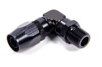 Fragola Series 3000 Direct Fit 90 Low Profile Hose End -10 AN to 1/2" NPT Male - Black