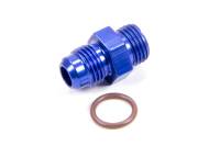 Fragola -06 AN Male to -06 AN Male O-Ring Boss Adapter - Blue