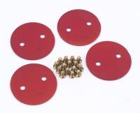 Quick Fuel Technology 2in Throttle Plates Red Anodized (4Pk)