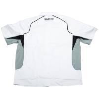 Sparco Pit Tech Crew Shirt - White (Back View)