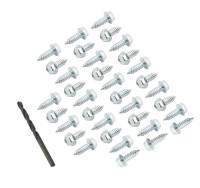 Mr. Gasket Tire Screw Kit - Includes 35 Hex Head Screws / Drill Bit