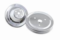 Mr. Gasket - Mr. Gasket Chrome Plated Pulley Set - Double Upper and Lower - Image 1