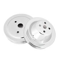 Mr. Gasket - Mr. Gasket Chrome Plated Pulley Set - Double Upper and Lower - Image 3