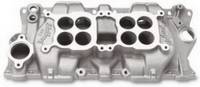 Intake Manifolds - Intake Manifolds - Small Block Chevrolet - Edelbrock - Edelbrock C-26 Dual-Quad Intake Manifold - Cast Finish