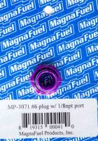 Gauges and Data Acquisition - MagnaFuel - MagnaFuel #6 O-Ring Port Plug w/ 1/8" NPT " Center