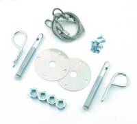 Mr. Gasket - Mr. Gasket Competition Hood & Deck Pinning Kit - Includes Scuff Plates / Two 24" Lanyard Cables / Two Safety Pins / Hardware - Image 2