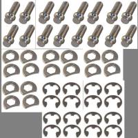 Stage 8 Locking Fasteners - Stage 8 Stainless Steel Header Bolt Kit - 6pt. 3/8-16 x 1" (16) - Image 1