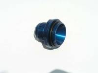 Thermostats, Housings and Fillers - Water Necks and Thermostat Housings - Meziere Enterprises - Meziere #16 AN Water Neck Fitting - Blue
