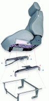 Procar by Scat - ProCar Seat Adapter Seat Brackets - Passenger Side - 78-87 Chevy El Camino, Malibu / Pontiac LeMans - Image 2