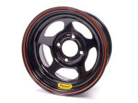 Bassett Wheels - Bassett Inertia Advantage Wheels - Bassett Racing Wheels - Bassett Legends, Mini-Stock Spun Wheel - 13" x 7" - 4 x 4.5" - Black - 3" Back Spacing - 16.25 lbs.