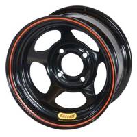 Bassett Racing Wheels - Bassett Legends, Mini-Stock Spun Wheel - 13" x 7" - 4 x 4.5" - Black - 3" Back Spacing - 16.25 lbs. - Image 2