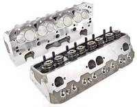 BRODIX - Brodix Track 1® KC Series 23 CNC Ported Aluminum Cylinder Heads - Assembled - SB Chevy 327, 350, 400 - 227cc Intake Runners - 68cc Chamber - 2.08" Intake Valve, 1.60" Exhaust Valve - Angle Plug - Standard Exhaust Pattern - Image 2
