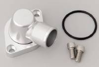 CSR Performance Products - CSR Performance Billet Aluminum 360 Swivel Thermostat Housing - Clear (Silver) Anodized - Chevy Big, SB - 1-1/4" Hose Connection - Image 2