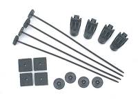 Derale Performance - Derale Electric Fan, Oil Cooler Nylon Mounting Kit - Includes 4 Plastic Rods - Clips and Pads - Image 2