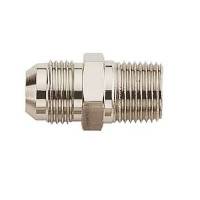Aeroquip Aluminum -06 Male AN to 1/8" NPT Straight Adapter - Nickel Plated
