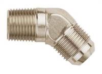 Aeroquip - Aeroquip Aluminum -06 Male AN to 1/4" NPT 45 Adapter - Nickel Plated - Image 2