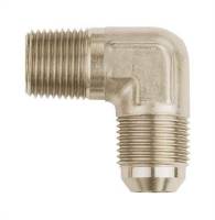 Aeroquip - Aeroquip Aluminum -08 Male AN to 3/8" NPT 90° Adapter - Nickel Plated - Image 2