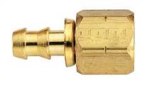 Aeroquip - Aeroquip Brass SOCKETLESS™ Straight -6 AN Hose Barb to -8 Brass Female AN Fitting - Image 2
