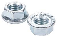 Allstar Performance Serrated Flange Nuts - 3/8"-16 - 10 Pack
