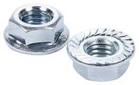 Allstar Performance Serrated Flange Nuts - 7/16"-14 - 10 Pack