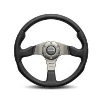 Steering Wheels and Components - Steel Competition Steering Wheels - Momo - Momo Race Steering Wheel Leather / Airleather
