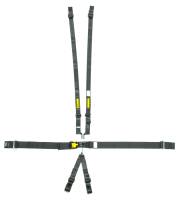 Racing Harnesses - Latch & Link Restraint Systems - Schroth Racing - Schroth 6-Point Latchlink III Harness System - Pull Down - Right Side Adjuster - V-Type - 2" Shoulder - Black