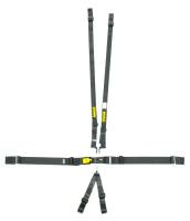 Schroth 6-Point Latchlink III Harness System - Pull Up - V-Type - 2" Shoulder - Black