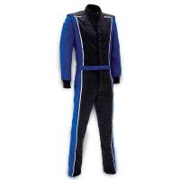 Impact - Impact Racer Firesuit - Black/Blue - Large - Image 1