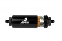 Fuel Filters - In-Line Fuel Filters - Aeromotive - Aeromotive Inline Fuel Filter 2" OD - 10 Micron - 6AN - Black