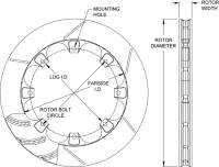 Wilwood Engineering - Wilwood GT 16 Vane Spec-37 Rotor - RH - .810" Width - 11.75" Diameter - 8 x 7" Bolt Circle - Image 2