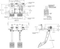 Wilwood Engineering - Wilwood Reverse Swing Mount Tru-Bar Brake and Clutch Pedal - 5:1 - Image 2
