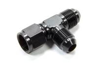 AN to AN Fittings and Adapters - Male AN Flare Tee to Female AN on Run Adapters - Fragola Performance Systems - Fragola -8 AN male to Female Swivel on Run - Black