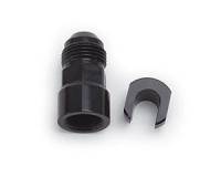 Fuel System Fittings, Adapters and Filters - Fuel Injection Inlet Fittings - Russell Performance Products - Russell EFI Fuel Fitting 6 AN Male to 1/4 Female Black