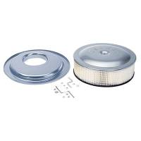 Air Cleaner Assemblies - Round Air Cleaner Assemblies - Moroso Performance Products - Moroso Offset Air Cleaner Assembled - 14"