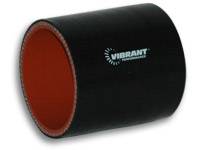 Air Cleaners and Intakes - Air Intake Inlet Tubes, Elbows and Components - Vibrant Performance - Vibrant Performance 2" ID x 3" Long Silicn Straight Hose Black