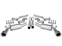 Exhaust Systems - Exhaust Systems - Cat-Back - Borla Performance Industries - Borla Cat-Back ATAK System - Includes Connecting Pipes / Mufflers / Mounting Hardware - 4.5 in. Round