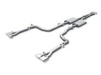 Borla Cat-Back Exhaust System - Includes Connecting Pipes / X-Pipe / Mufflers / Tips / Mounting Hardware - 4 in. x 2.5 in. Rectangular