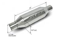 SLP Performance - SLP Performance Loud Mouth II Bullet - Type 2.5" Inlet/Outlet Muffler-Each - Image 2