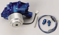 Meziere SB Ford Hi-Flow Electric Water Pump w/ Idler Assembly - Blue