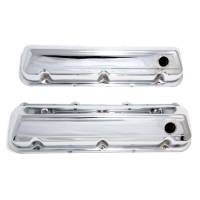 Trans-Dapt Chrome Plated Steel Valve Covers - Stock Height