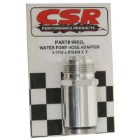 Special Purpose Fitting and Adapters - Water Pump Adapters and Fittings - CSR Performance Products - CSR Performance Water Pump Hose Adapter - 1-1/16 x 16 AN