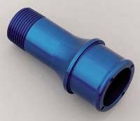 Radiator Accessories and Components - Radiator Hose Adapters - Meziere Enterprises - Meziere 1.75" Hose Extended Water Pump Fitting - Blue