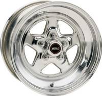 Weld Pro Star Polished Wheel - 15" x 14" - 5 X 4.75" Bolt Circle - 5.5" Back Spacing - 18 lbs