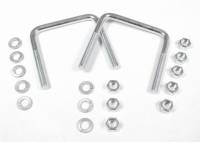 Suspension Components - Suspension - Street / Strip - Lakewood Industries - Lakewood Replacement U-Bolt Kit - Includes 2 Zinc-Plated U-Bolts / 8 Nuts / Lock Washers
