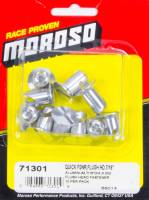 Moroso Aluminum Quick Fasteners- Flush Head-7/16" x .5"