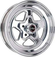 Weld Pro Star Polished Wheel - 15" x 3.5" - 5 x 4.5" Bolt Circle - 1.375" Back Spacing - 10.5 lbs