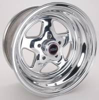 Weld Pro Star Polished Wheel - 15" x 8" - 5 x 4.5" Bolt Circle - 3.5" Back Spacing - 13.45 lbs