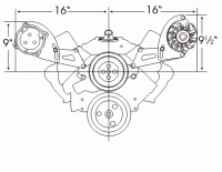 Alan Grove Components - Alan Grove Components Alternator Bracket - SB Chevy - Long Water Pump - Low Profile - LH - Image 2