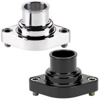 Water Necks and Components - Water Necks - Billet Specialties - Billet Specialties Polished Thermostat Housing - Straight Up - BB Chevy/SB Chevy