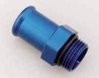 Hose Barb Fittings and Adapters - AN to Hose Barb Adapters - Meziere Enterprises - Meziere 1" Radiator Hose Fitting- Blue